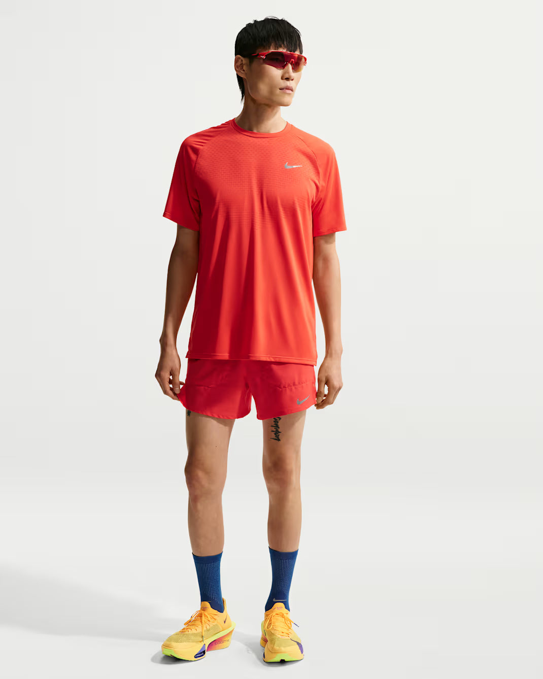 Nike Dri-FIT Stride 5 Inch Brief-Lined Men's Running Short - Light Crimson