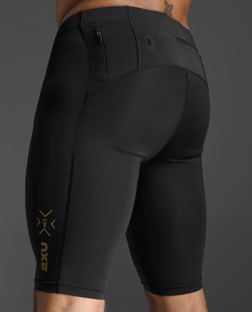 2XU MCS Light Speed Men's Compression Tights - Black Gold