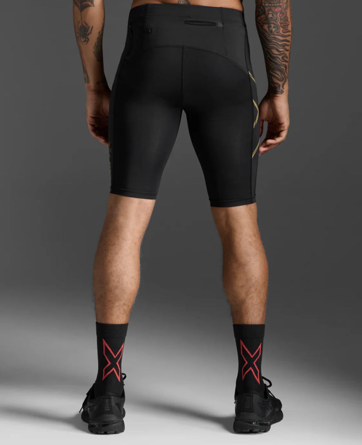 2XU MCS Light Speed Men's Compression Tights - Black Gold