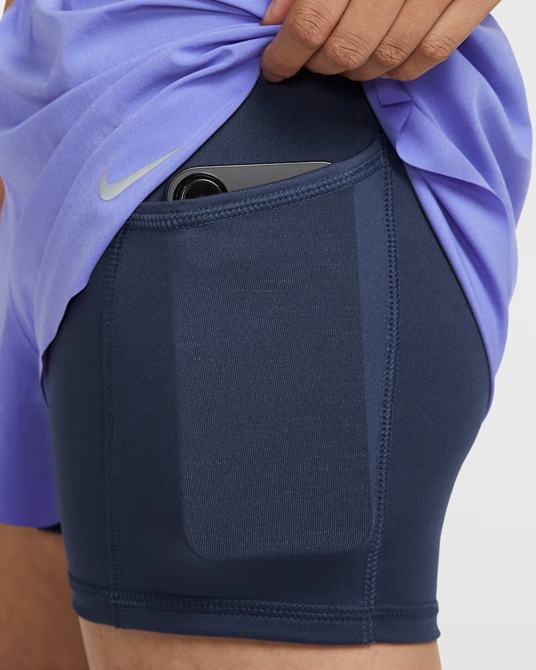 Nike Dri-FIT Swift Mid-Rise 2-in-1 Women's Running Shorts - Sapphire