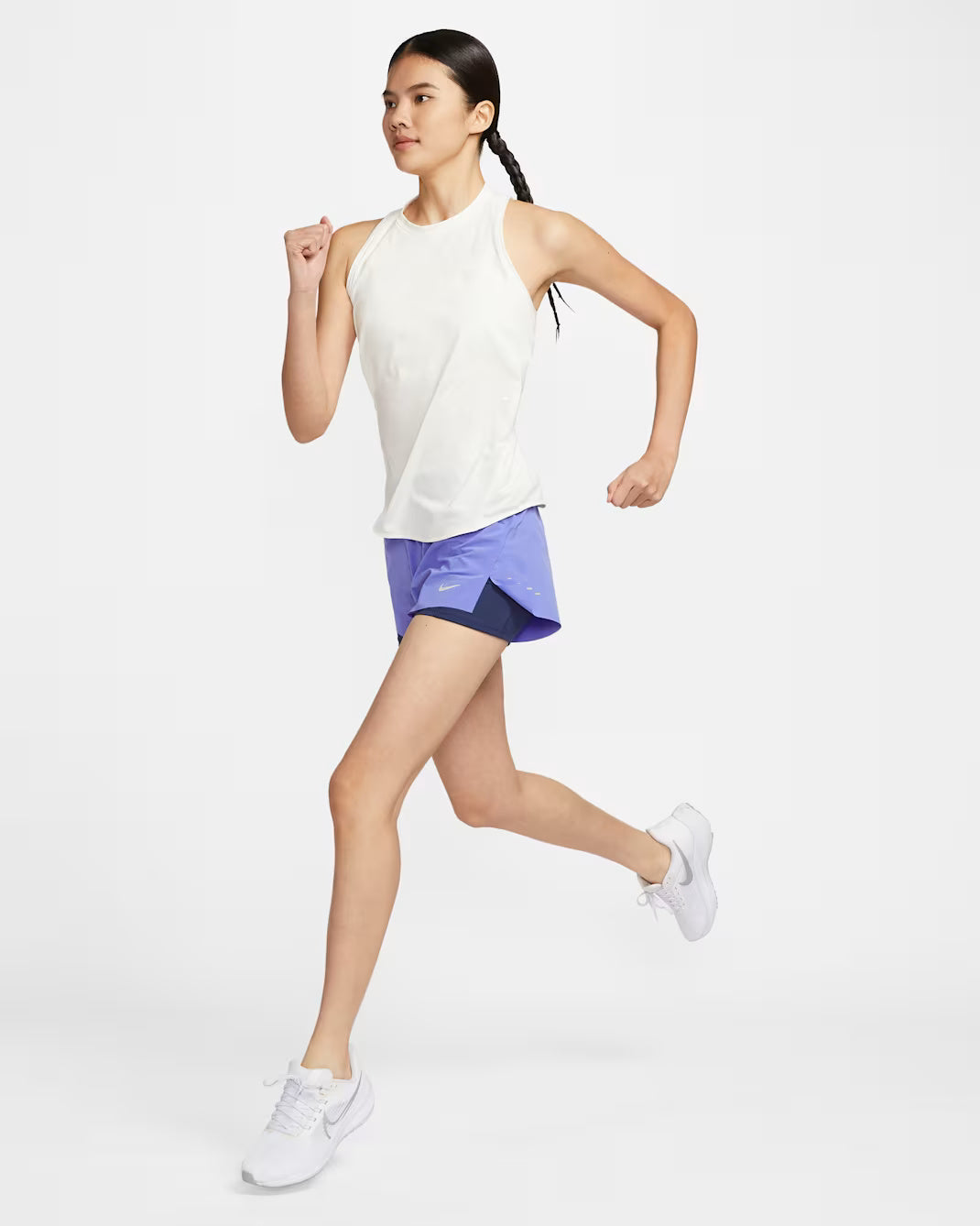 Nike Dri-FIT Swift Mid-Rise 2-in-1 Women's Running Shorts - Sapphire