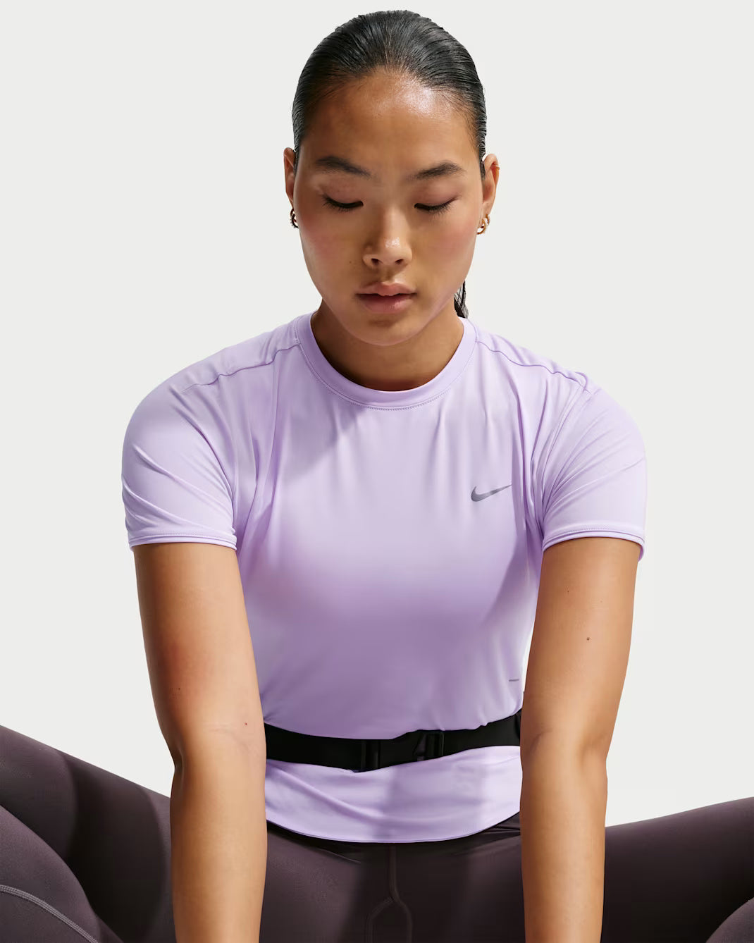 Nike Dri-FIT Swift Short Sleeve Women's Running Tops - Violet Mist