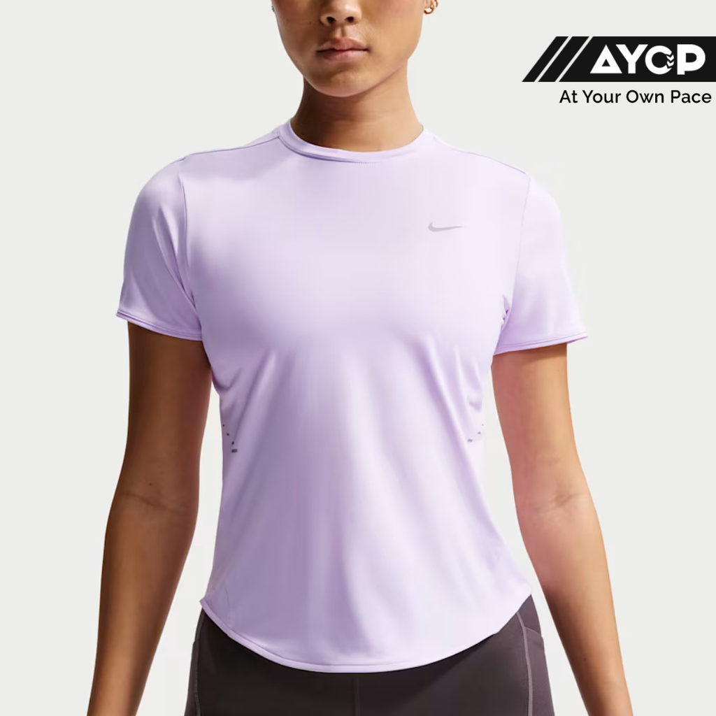 Atasan Lari Wanita Lengan Pendek Nike Dri-FIT Swift - Violet Mist