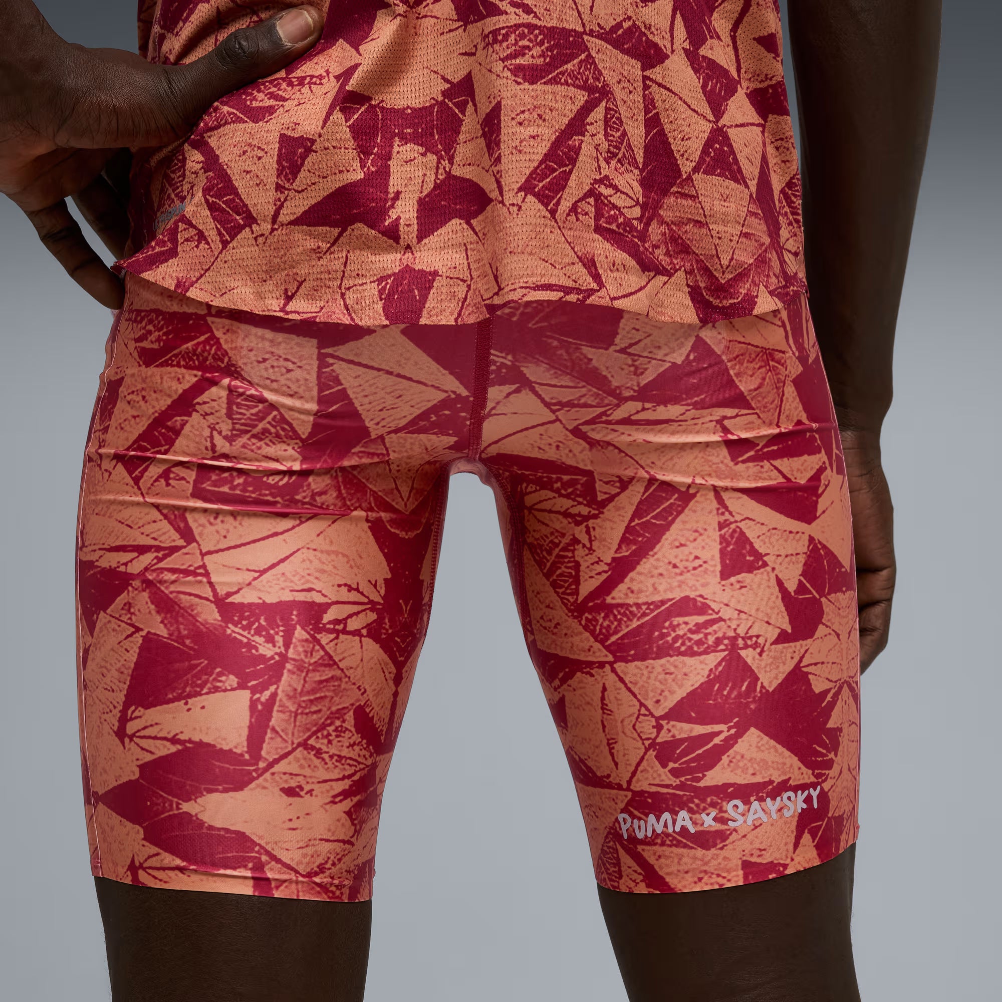 Puma x Saysky Short Men's Running Tight - Red