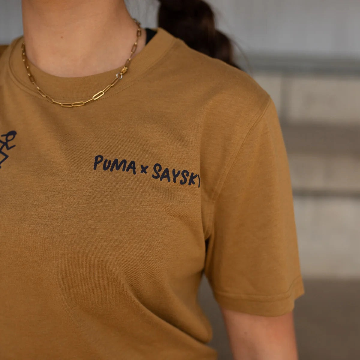Puma x Saysky Short Sleeve Unisex T-Shirt - Honey Butter
