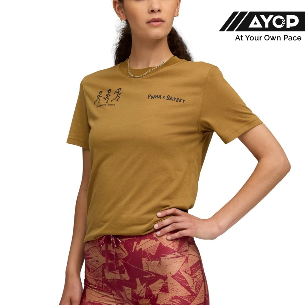 Puma x Saysky Short Sleeve Unisex T-Shirt - Honey Butter