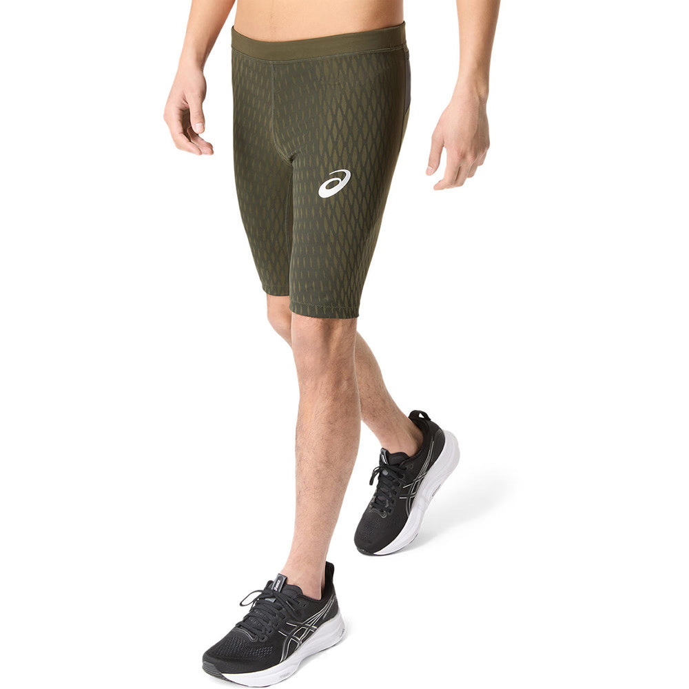Asics Muscle Motion Men's Support Tights - Brown Stone