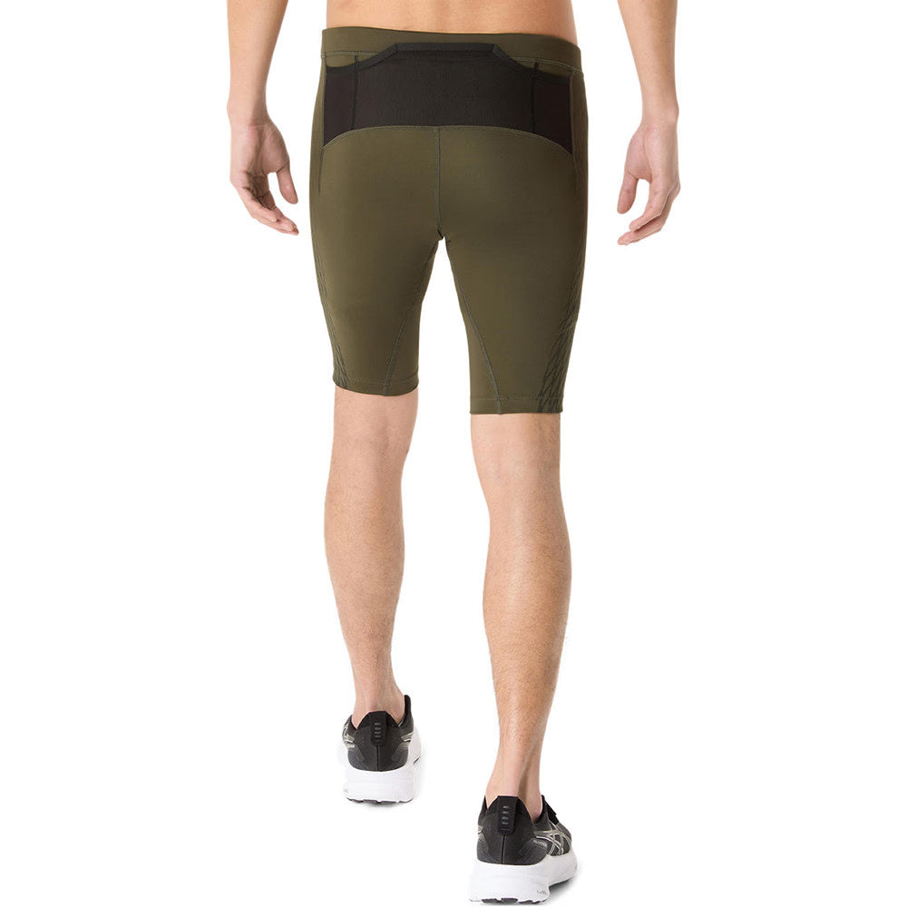 Asics Muscle Motion Men's Support Tights - Brown Stone