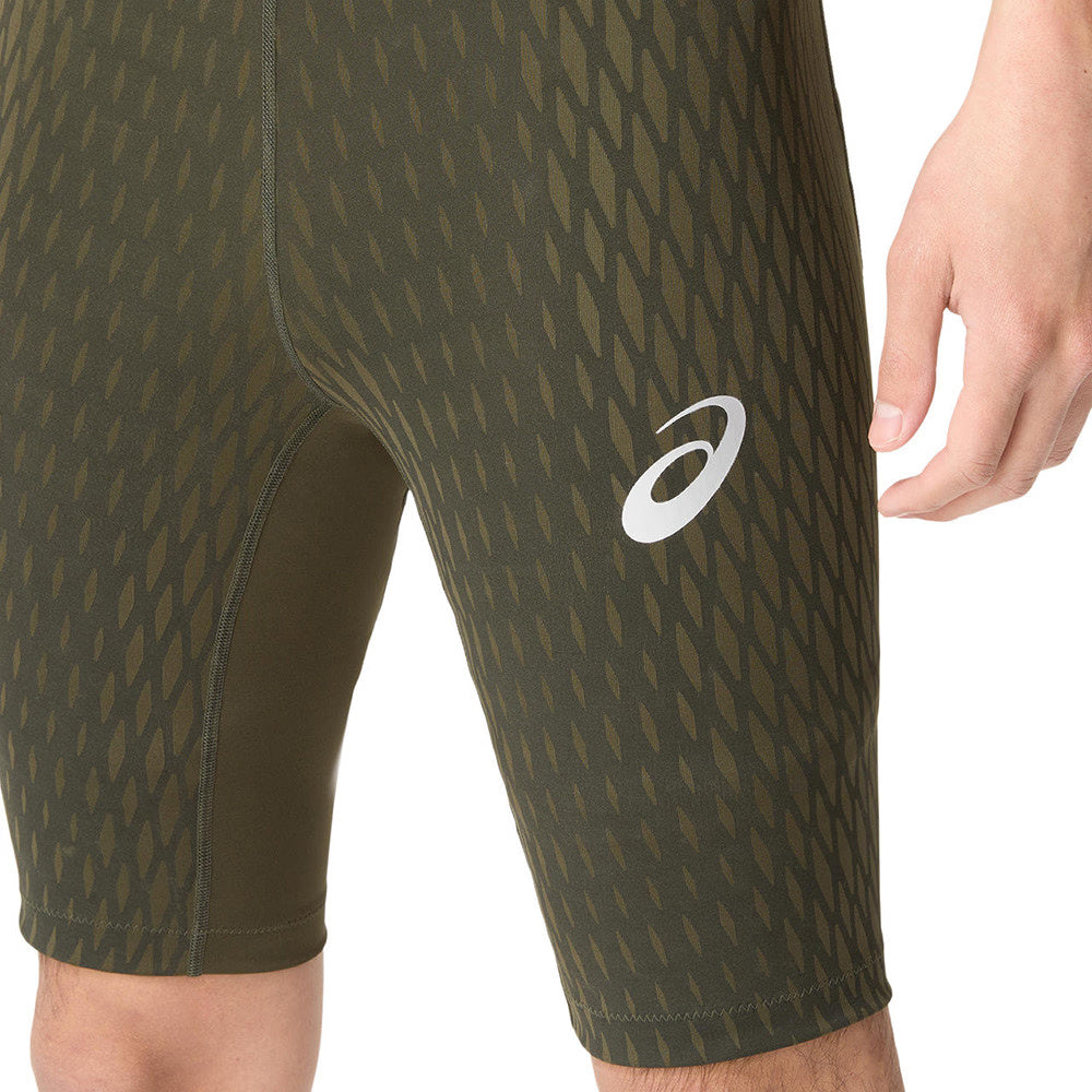 Asics Muscle Motion Men's Support Tights - Brown Stone