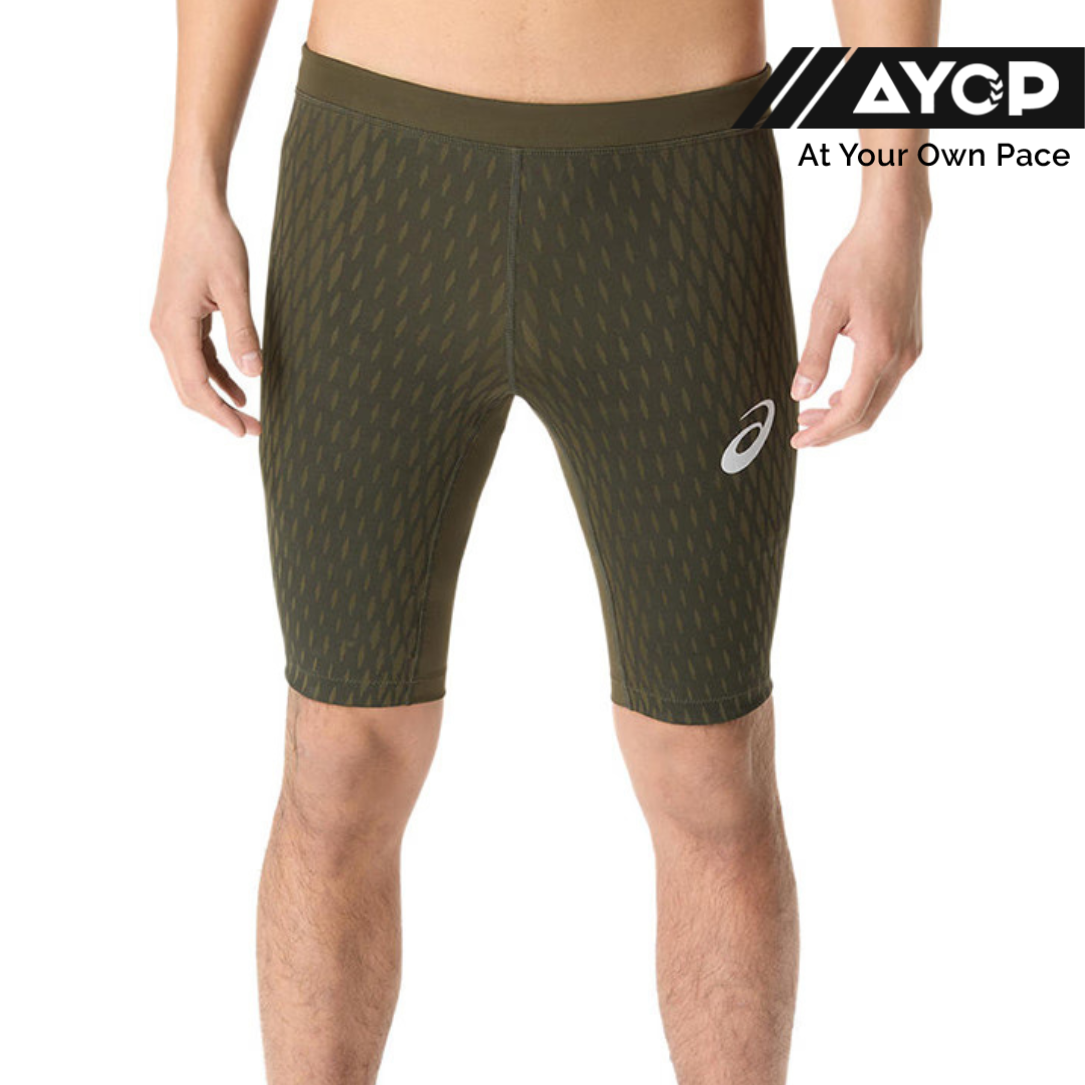 Asics Muscle Motion Men's Support Tights - Brown Stone