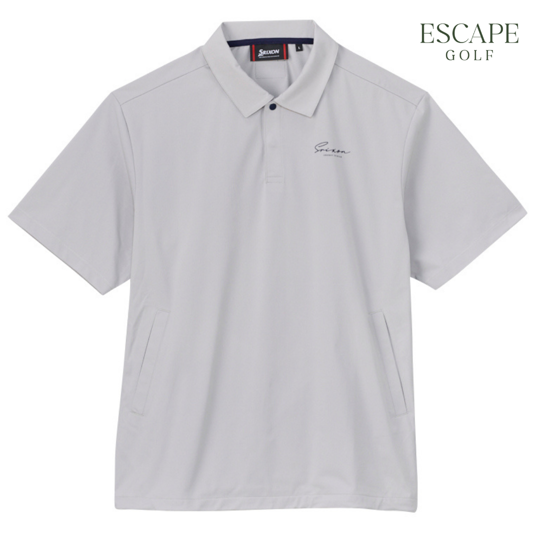 Kaos Polo Golf Srixon Abu Muda | Srixon Pullover Short Sleeve Wind Jacket