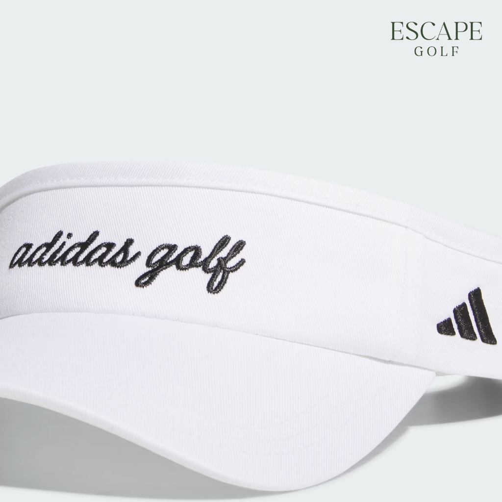 Topi Golf Visor Wanita Putih | Adidas Golf Visor Ribbon