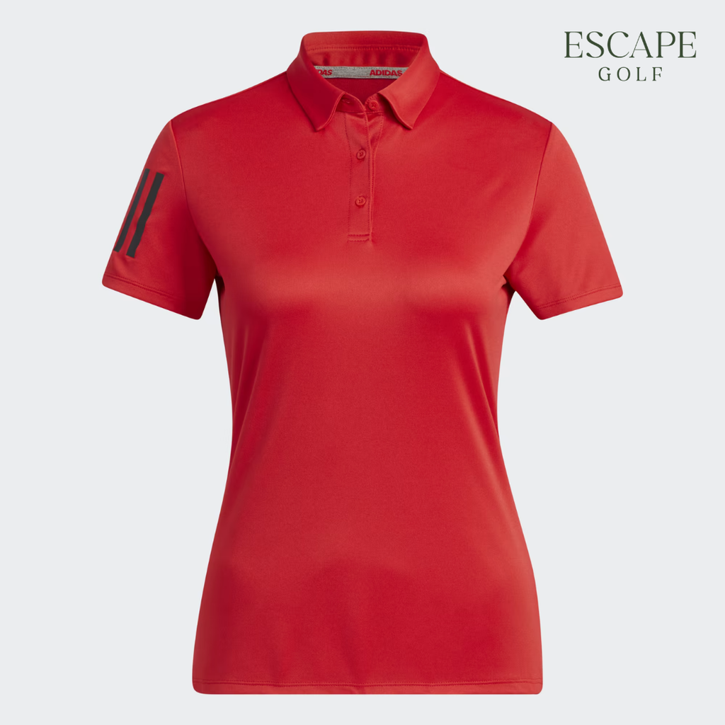 Kaos Polo Golf Wanita Merah | Adidas Women's AEROREADY Polo Shirt