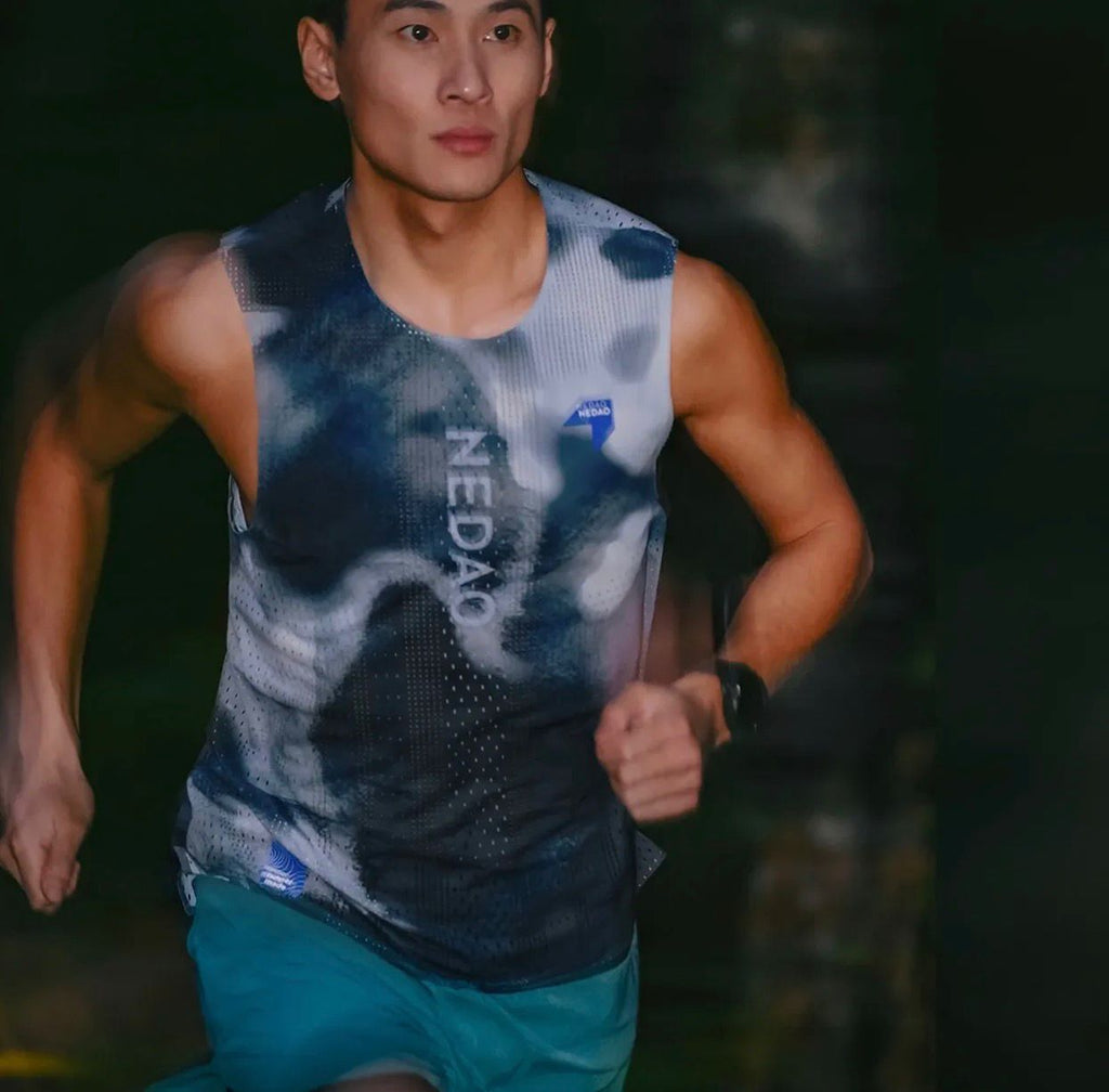 Nedao QiFlow Vortex Men's Running Sleeveless - Frost Green