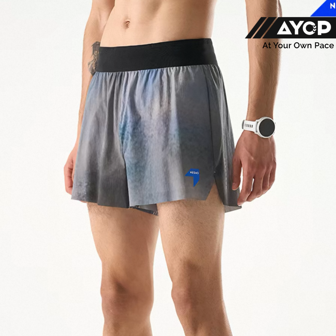 Nedao Vortex PowerPouch Lite 4-inch Men's Running Shorts - Moonmist Grey