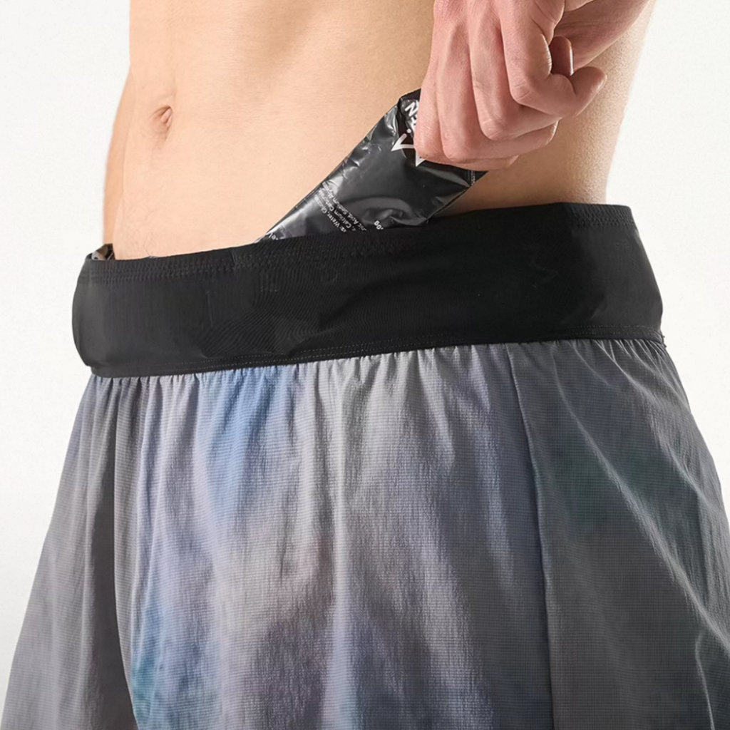 Nedao Vortex PowerPouch Lite 4-inch Men's Running Shorts - Moonmist Grey