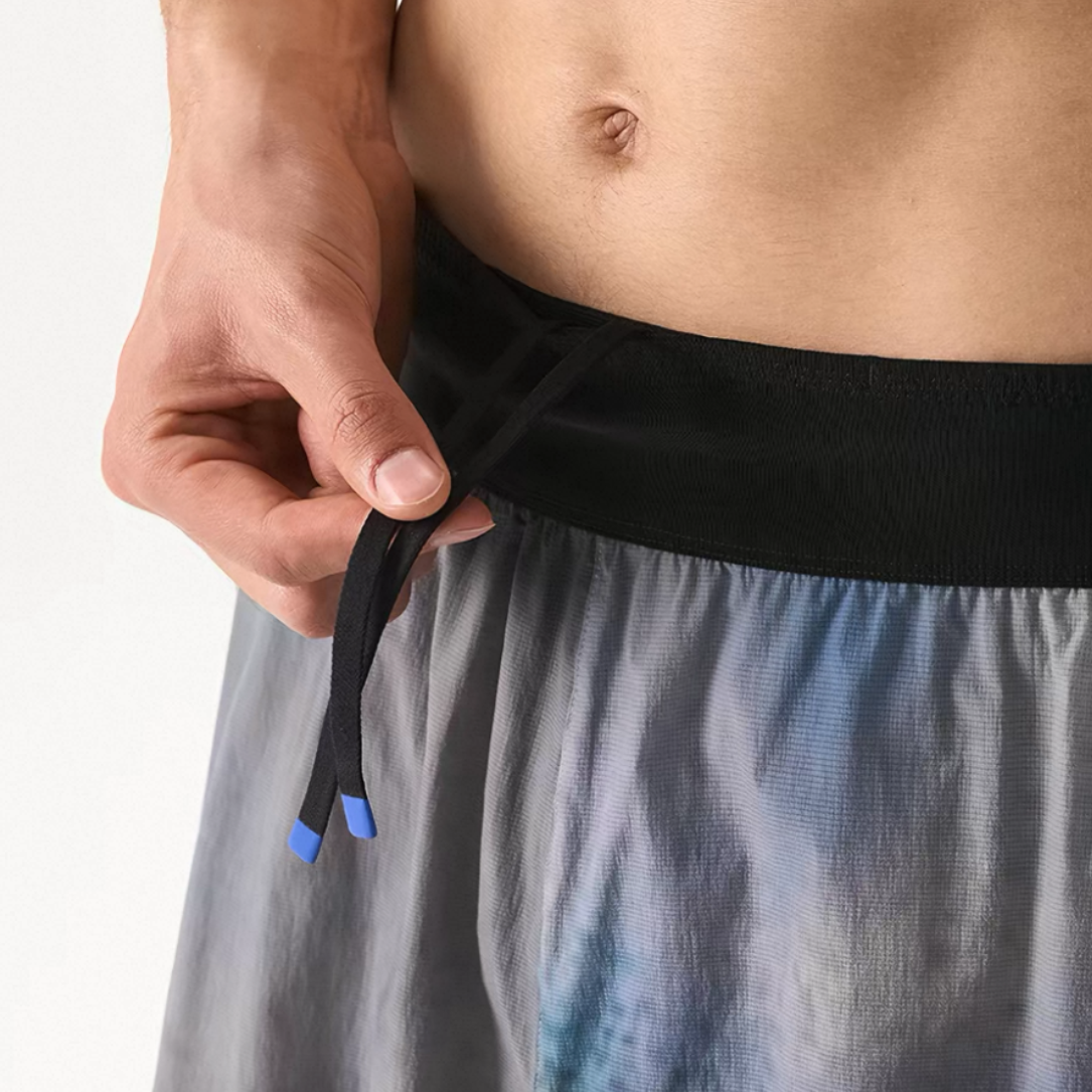 Nedao Vortex PowerPouch Lite 4-inch Men's Running Shorts - Moonmist Grey
