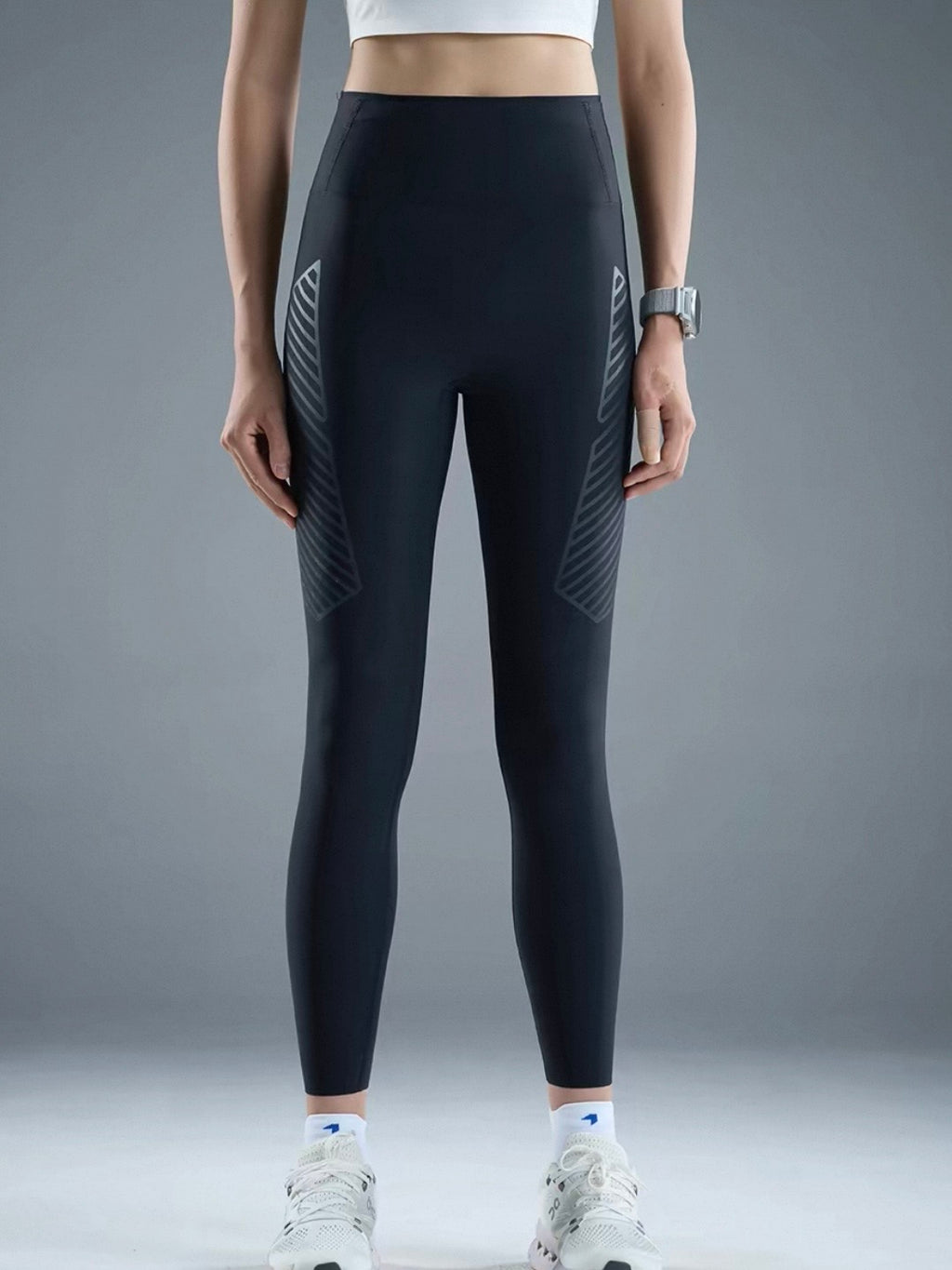 Nedao Powercore Pocket Women's Long Compression Leggings - Black