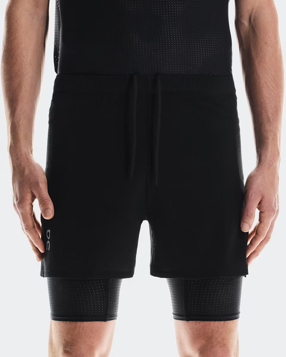 ON Running Cleancloud Pace 2-in-1 Shorts - Black