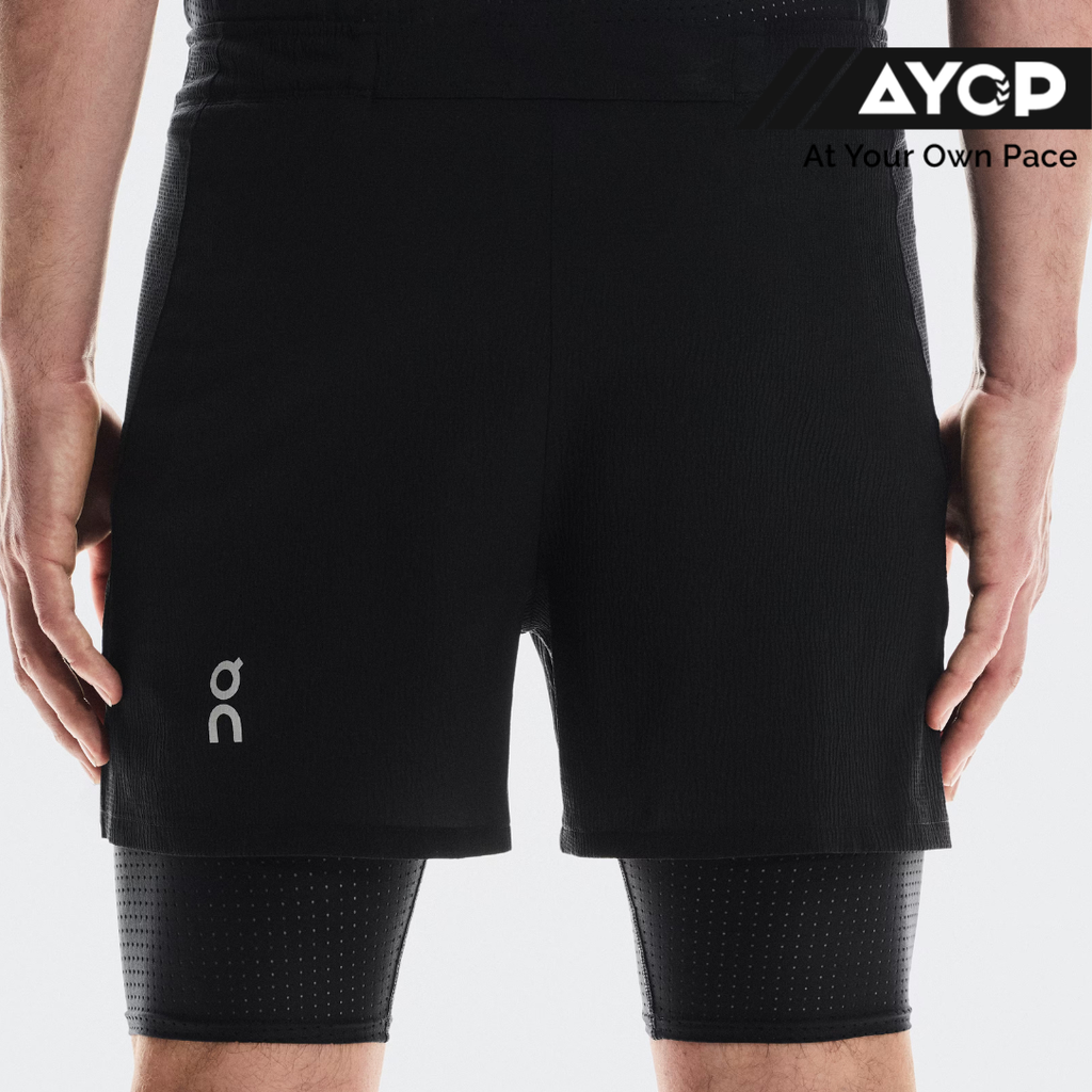 ON Running Cleancloud Pace 2-in-1 Shorts - Black