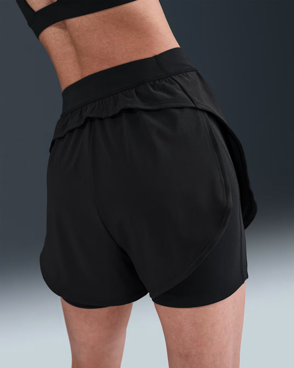 Nike Universa Stash 2-in-1 5 Inch Women's Running Shorts - Black