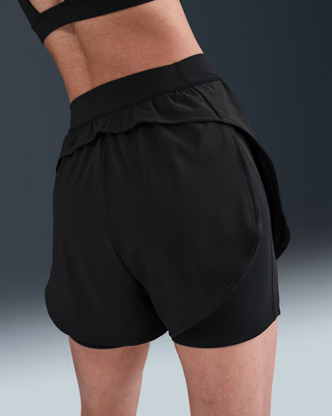 Nike Universa Stash 2-in-1 5 Inch Women's Running Shorts - Black