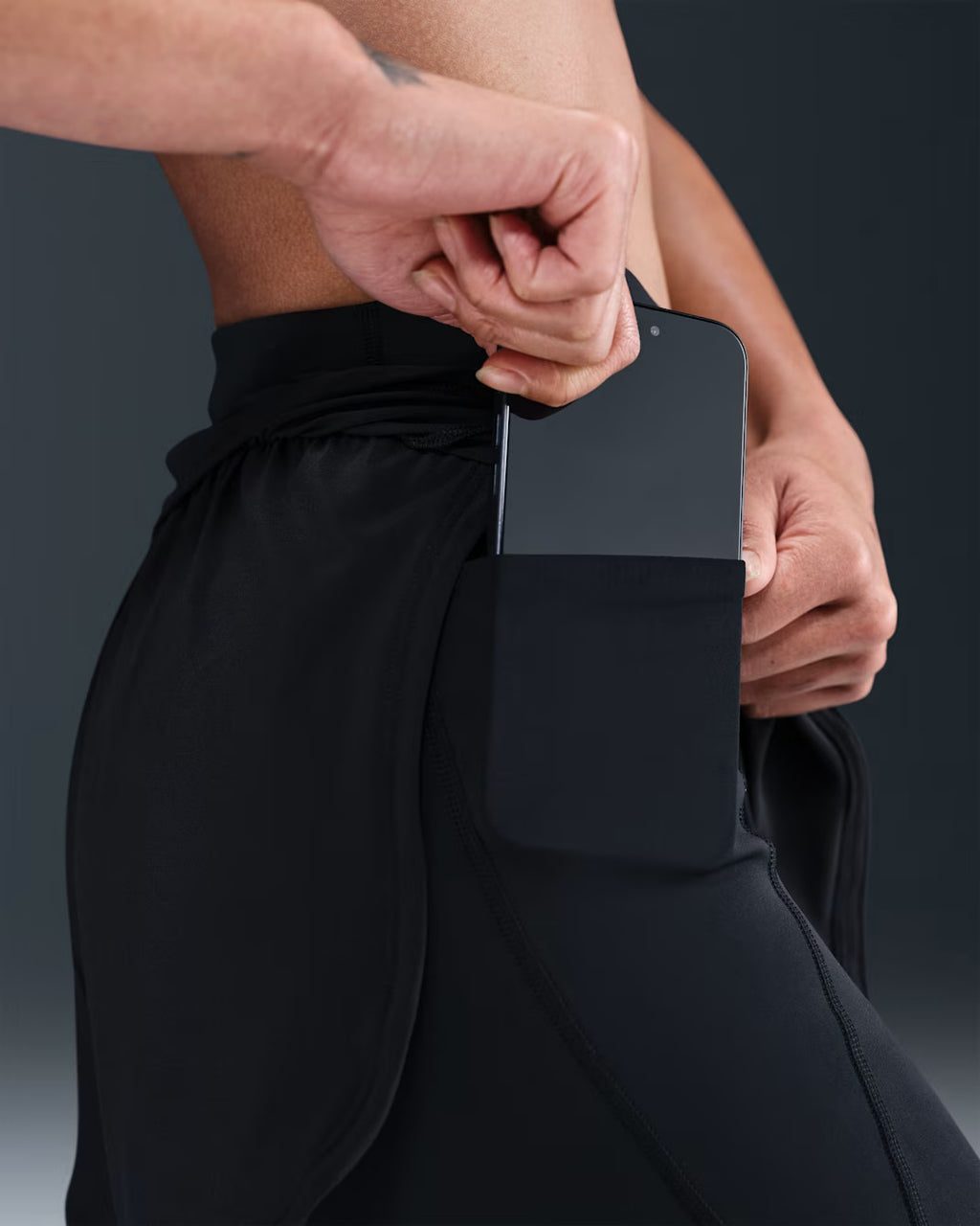 Nike Universa Stash 2-in-1 5 Inch Women's Running Shorts - Black