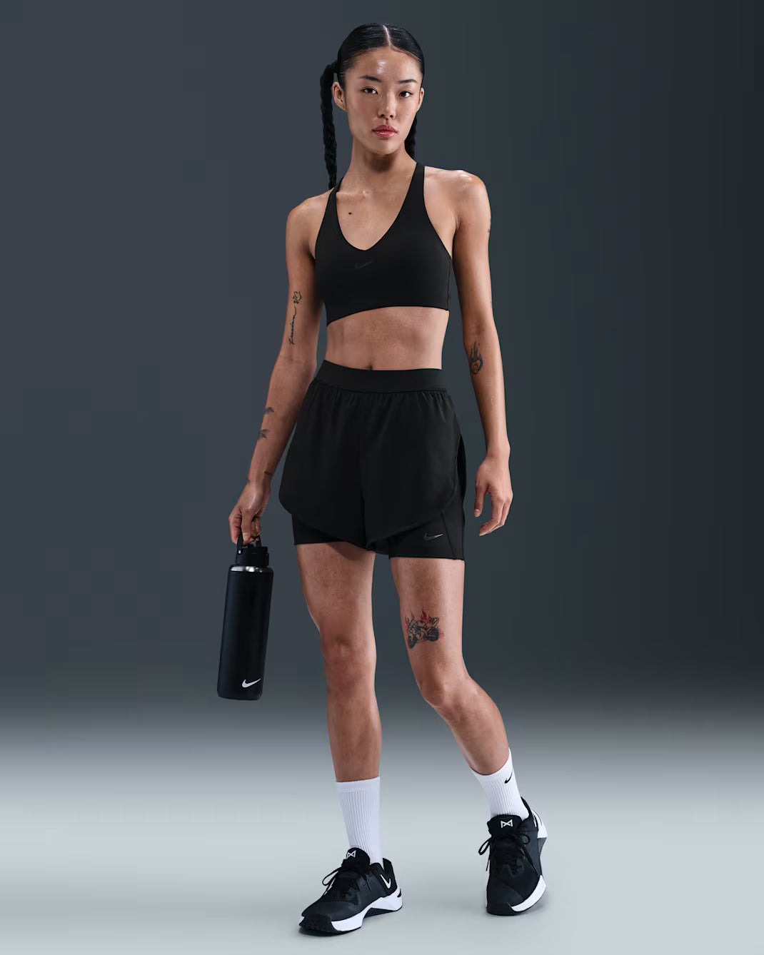 Nike Universa Stash 2-in-1 5 Inch Women's Running Shorts - Black
