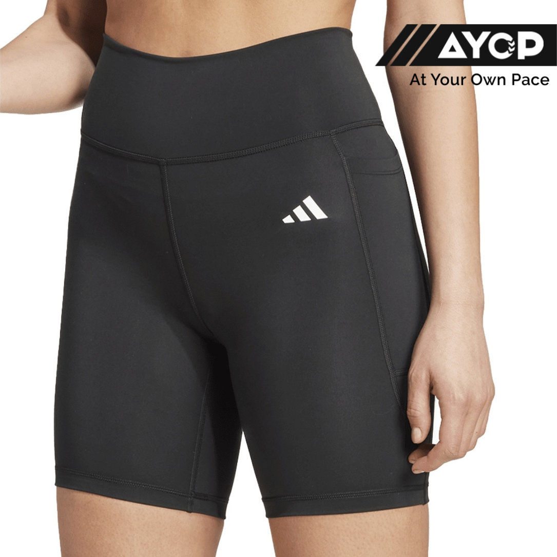 Adidas Optime Essentials Stash Pocket 7-inch Women's Tights - Black