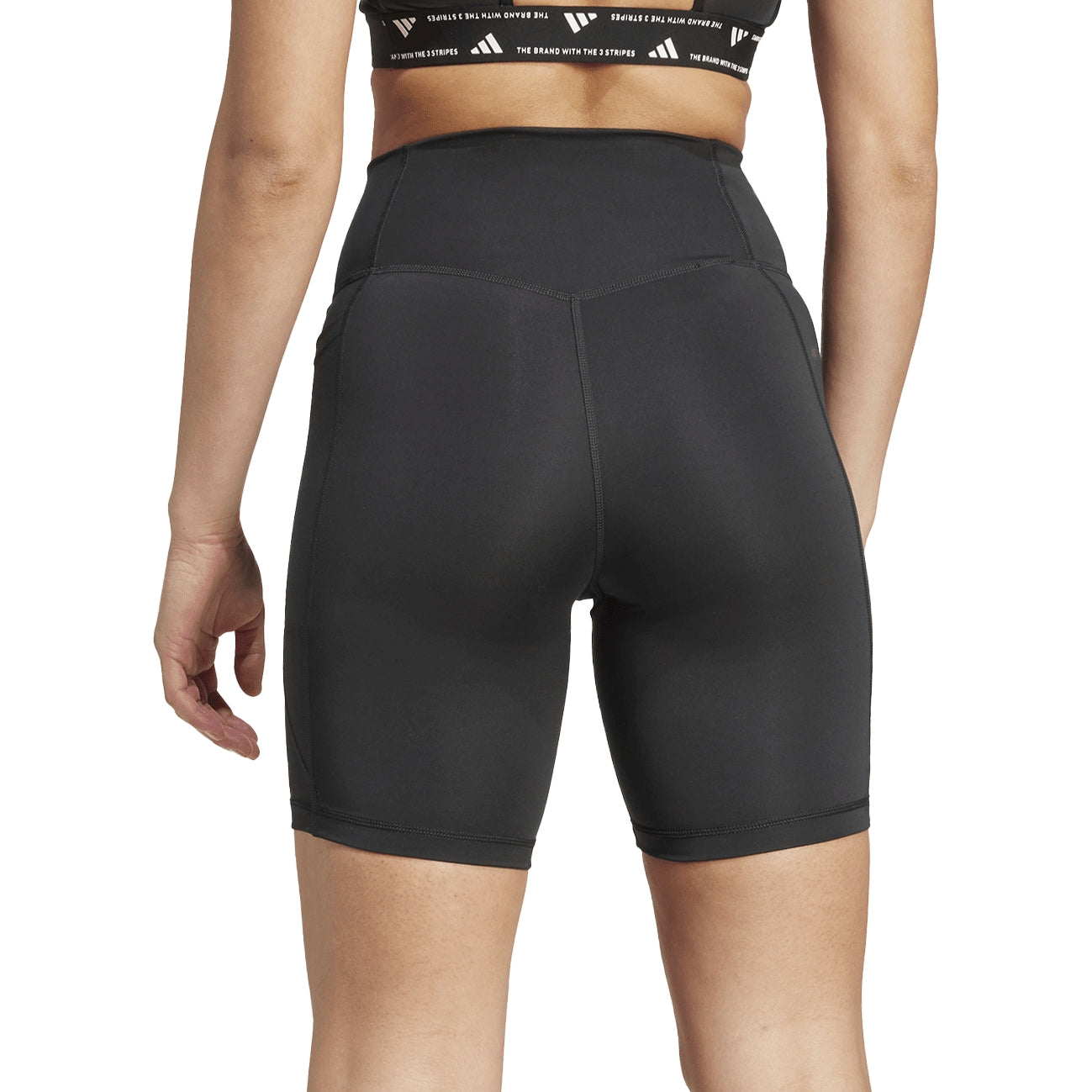 Adidas Optime Essentials Stash Pocket 7-inch Women's Tights - Black