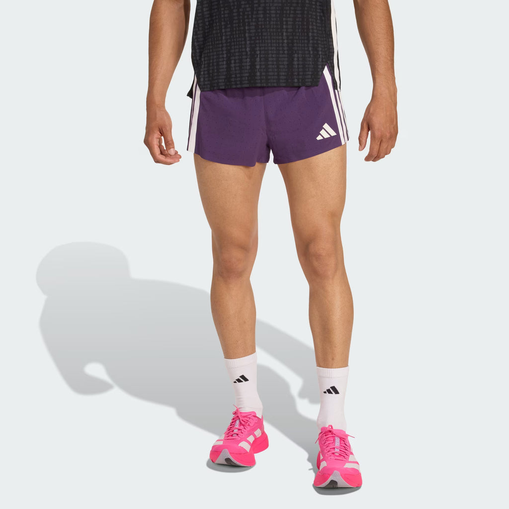 Adidas Adizero Split 3-inch Men's Running Shorts - Purple