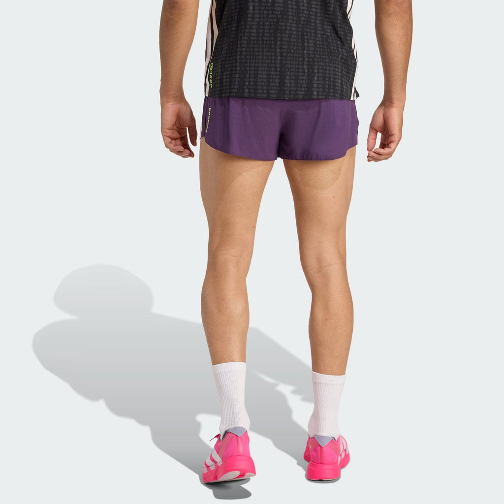 Adidas Adizero Split 3-inch Men's Running Shorts - Purple