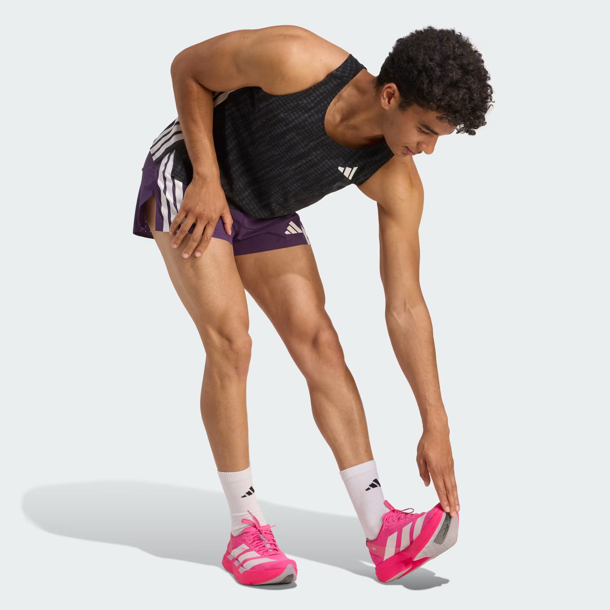 Adidas Adizero Split 3-inch Men's Running Shorts - Purple