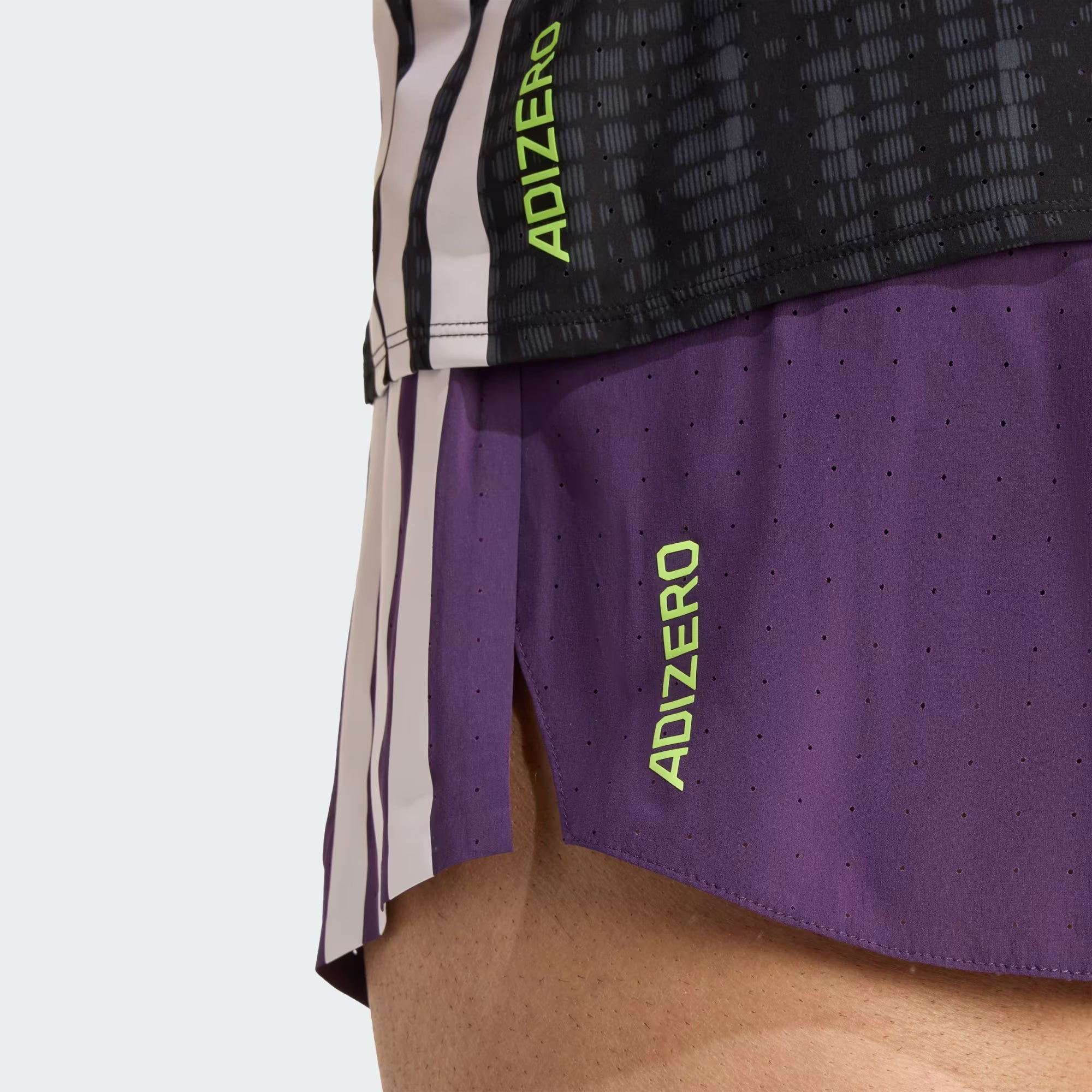 Adidas Adizero Split 3-inch Men's Running Shorts - Purple