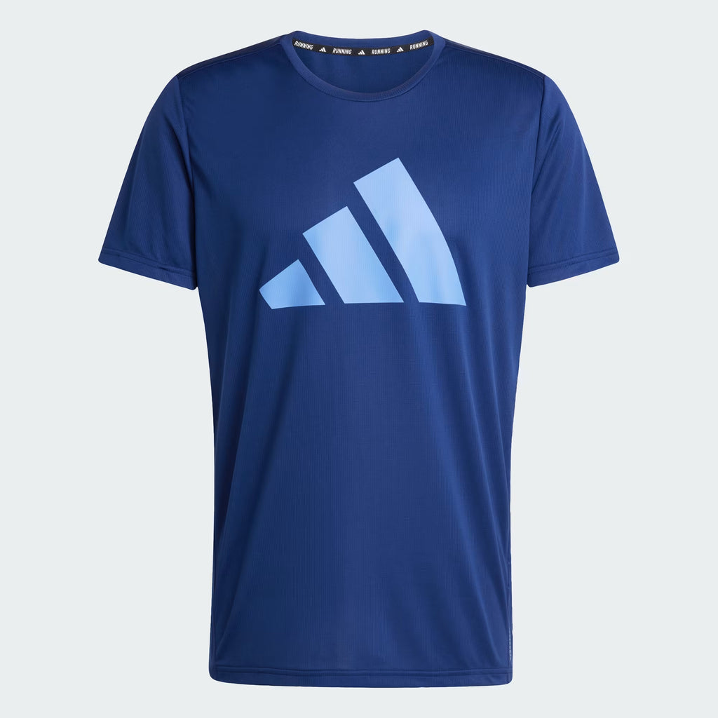 Adidas Run It Tee Men's Running T-Shirt - Blue Fushion