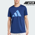 Kaos Lari Adidas Run It Pria - Blue Fushion
