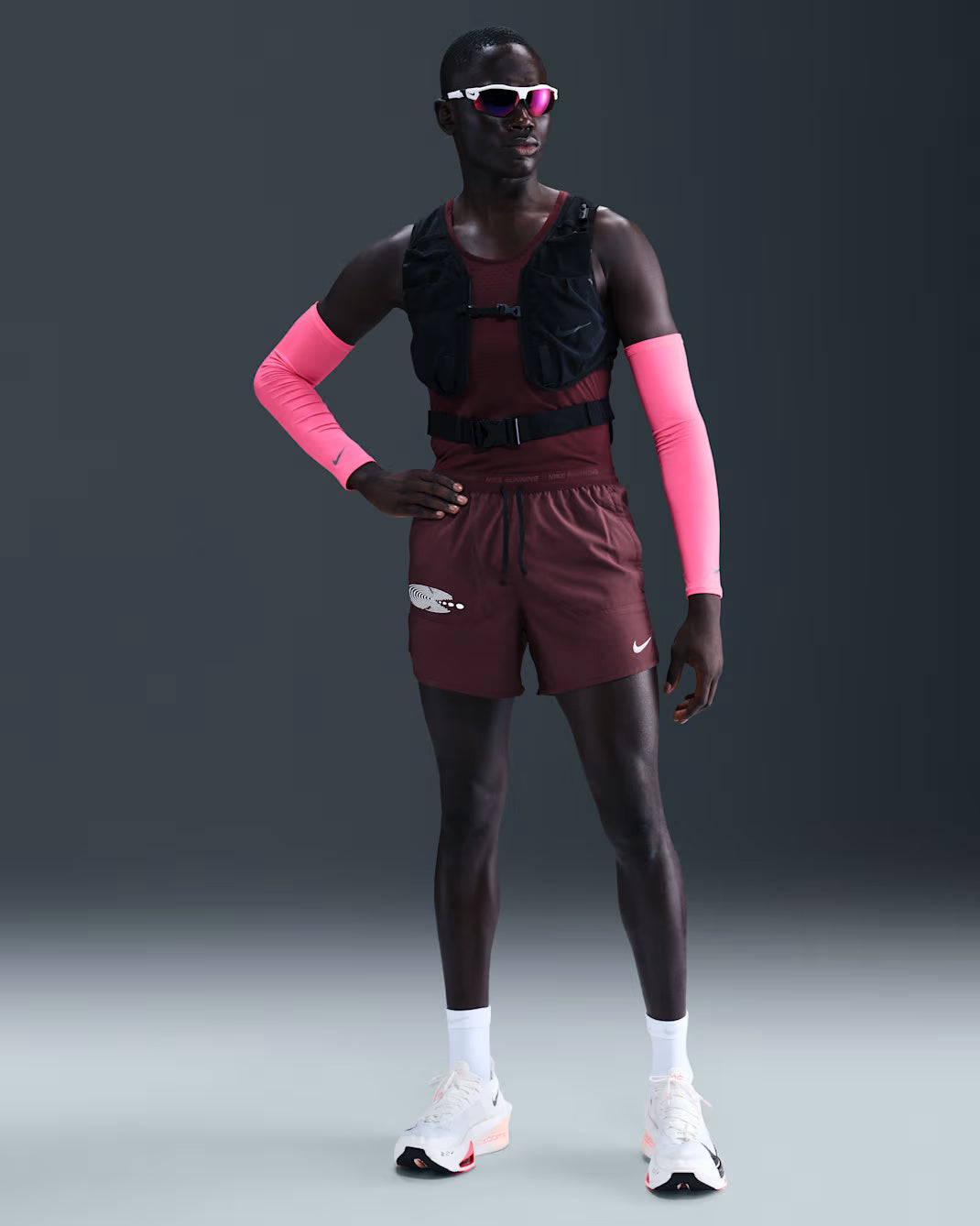 Nike Dri-FIT Stride Brief-lined 5-inch Men's Running Shorts - Burgundy Crush