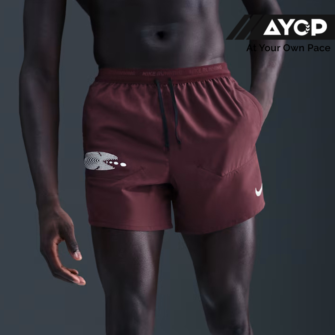Nike Dri-FIT Stride Brief-lined 5-inch Men's Running Shorts - Burgundy Crush