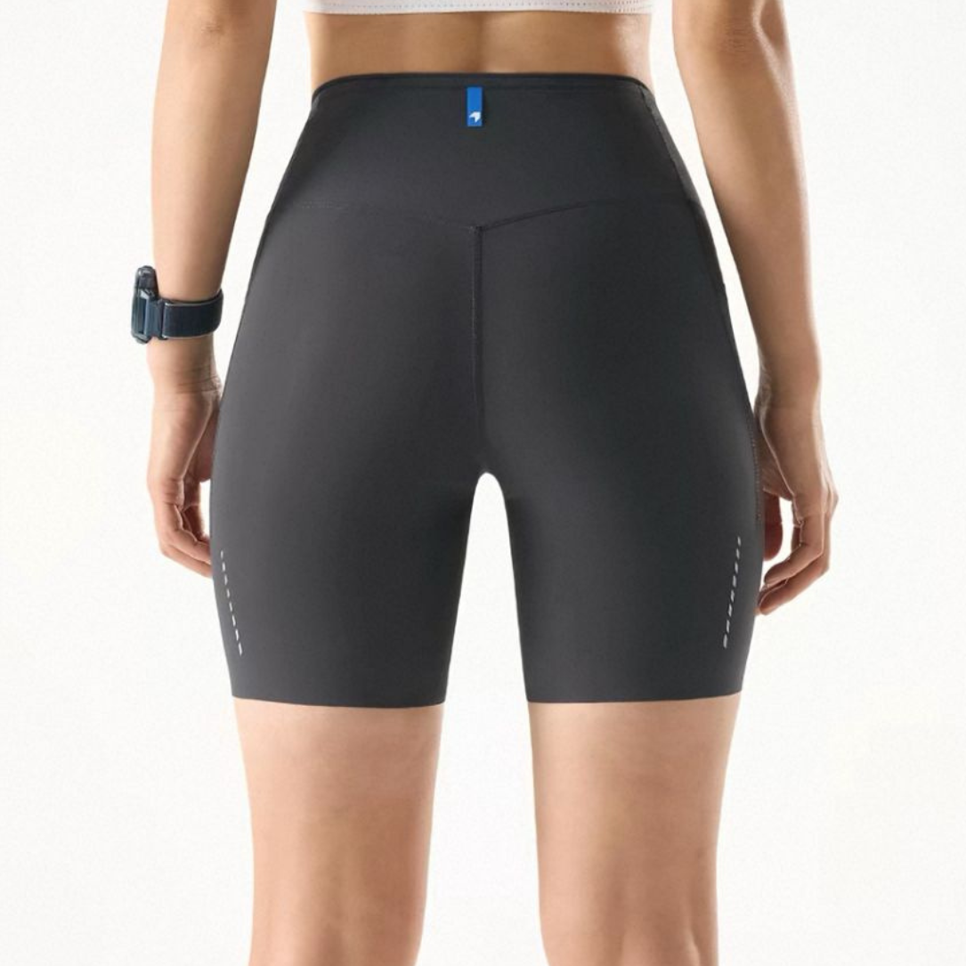 Nedao VelocityX Pro Plain GhostDry 6-inch Women's Running Tights - Black