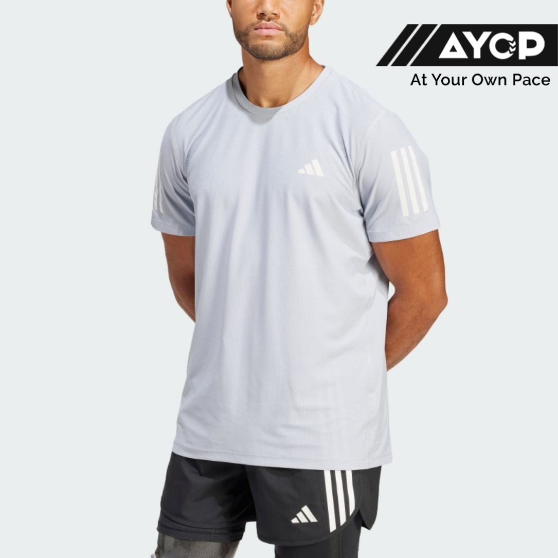 Adidas Own The Run Men's Running T-Shirt - Grey