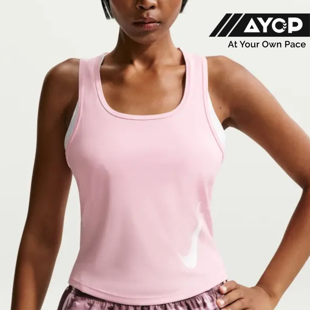 Nike Dri-FIT Tempo Swoosh Women's Running Tank Top - Pink Foam
