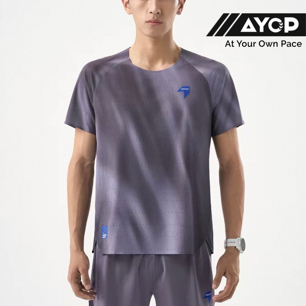Nedao QiFlow Vortex Aurora Short Sleeve Men's Running T-Shirt