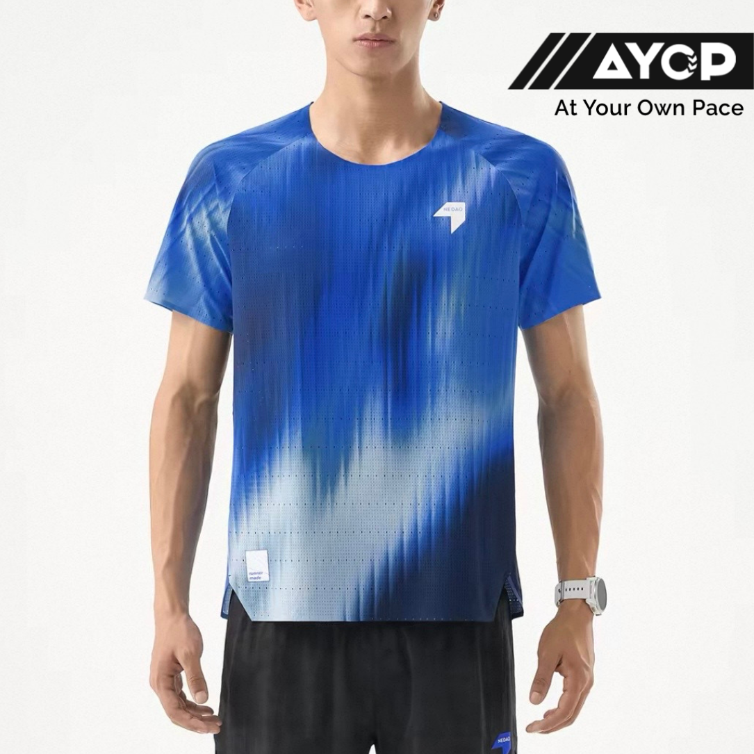 Nedao QiFlow Vortex Aurora Short Sleeve Men's Running T-Shirt