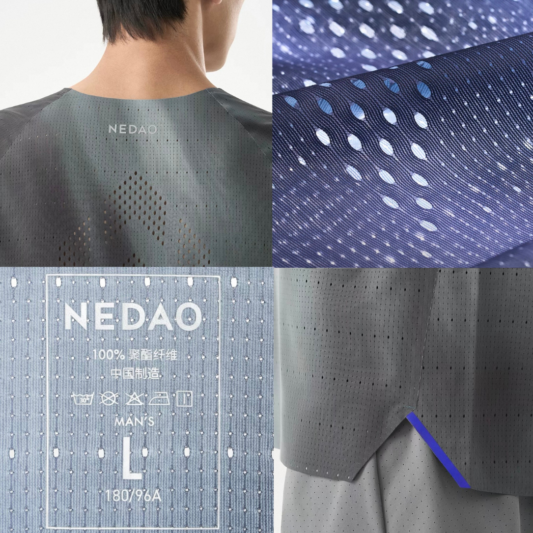 Nedao QiFlow Vortex Aurora Short Sleeve Men's Running T-Shirt