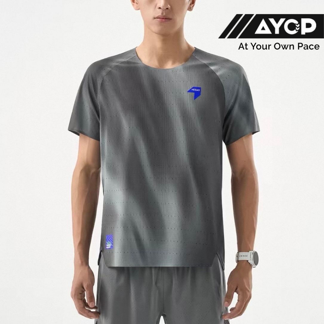 Nedao QiFlow Vortex Aurora Short Sleeve Men's Running T-Shirt