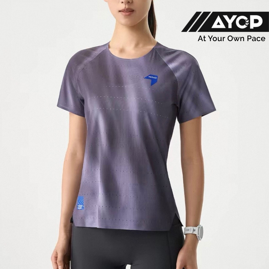 Nedao QiFlow Vortex Aurora Short Sleeve Women's Running T-Shirt