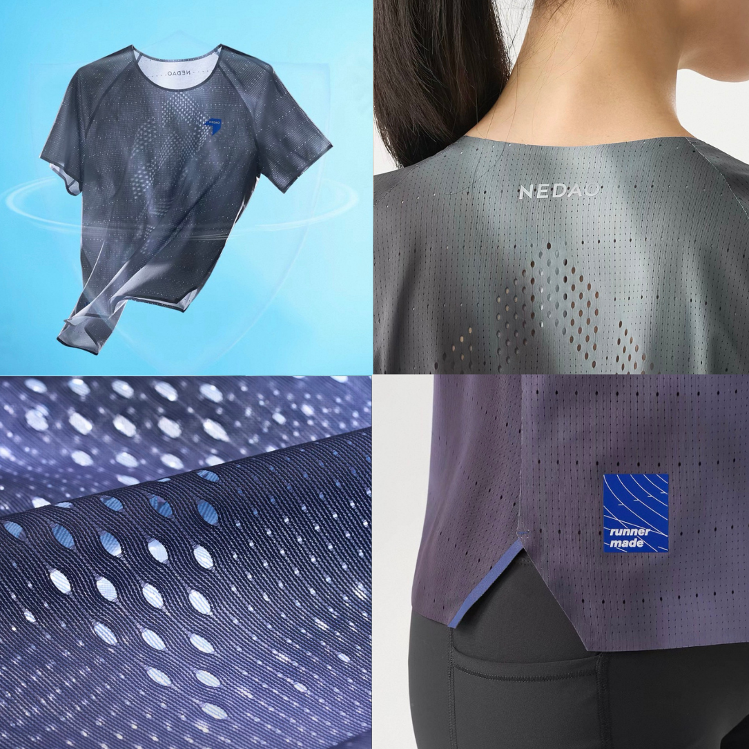 Nedao QiFlow Vortex Aurora Short Sleeve Women's Running T-Shirt