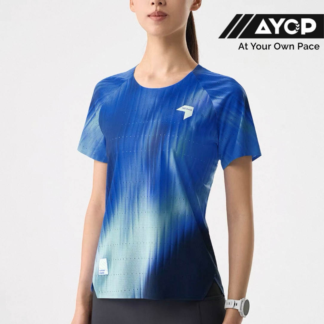 Nedao QiFlow Vortex Aurora Short Sleeve Women's Running T-Shirt