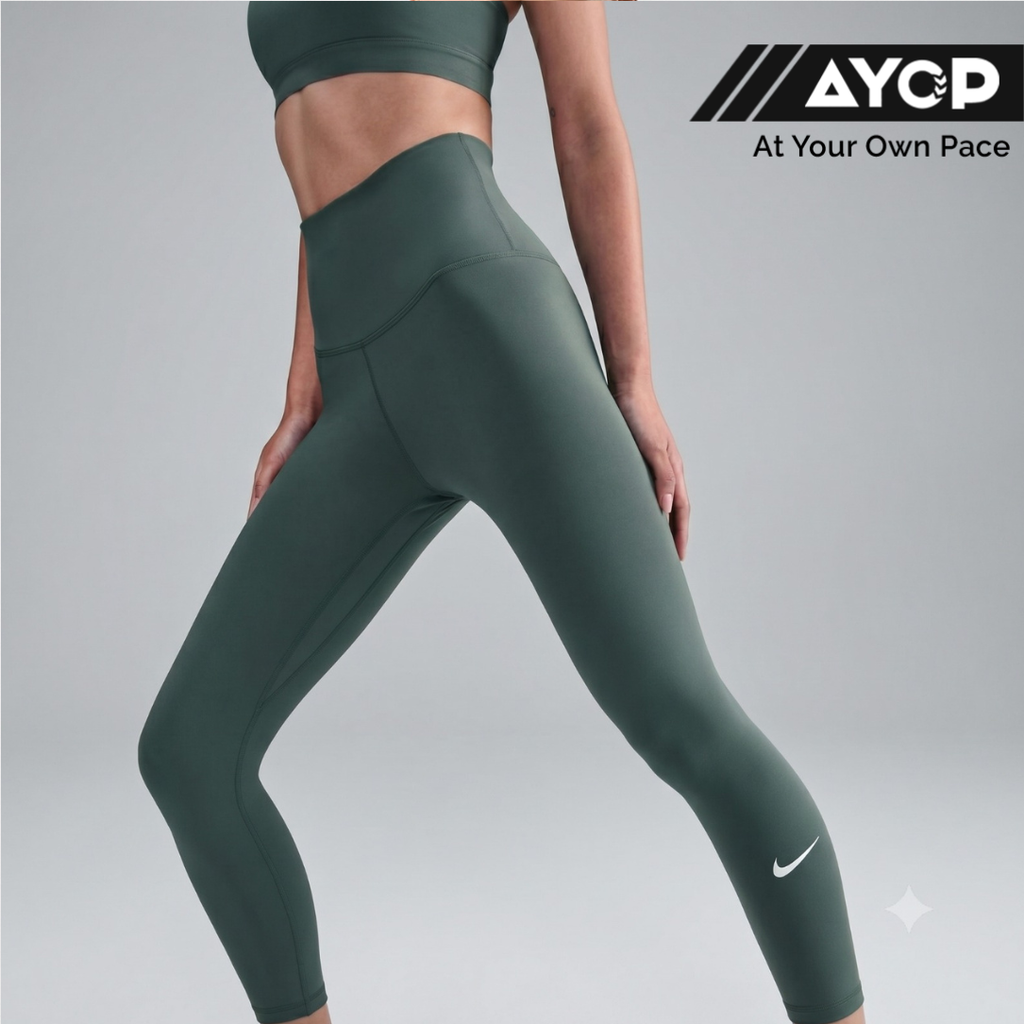 Nike One High-Rise Women's Running Leggings - Vintage Green