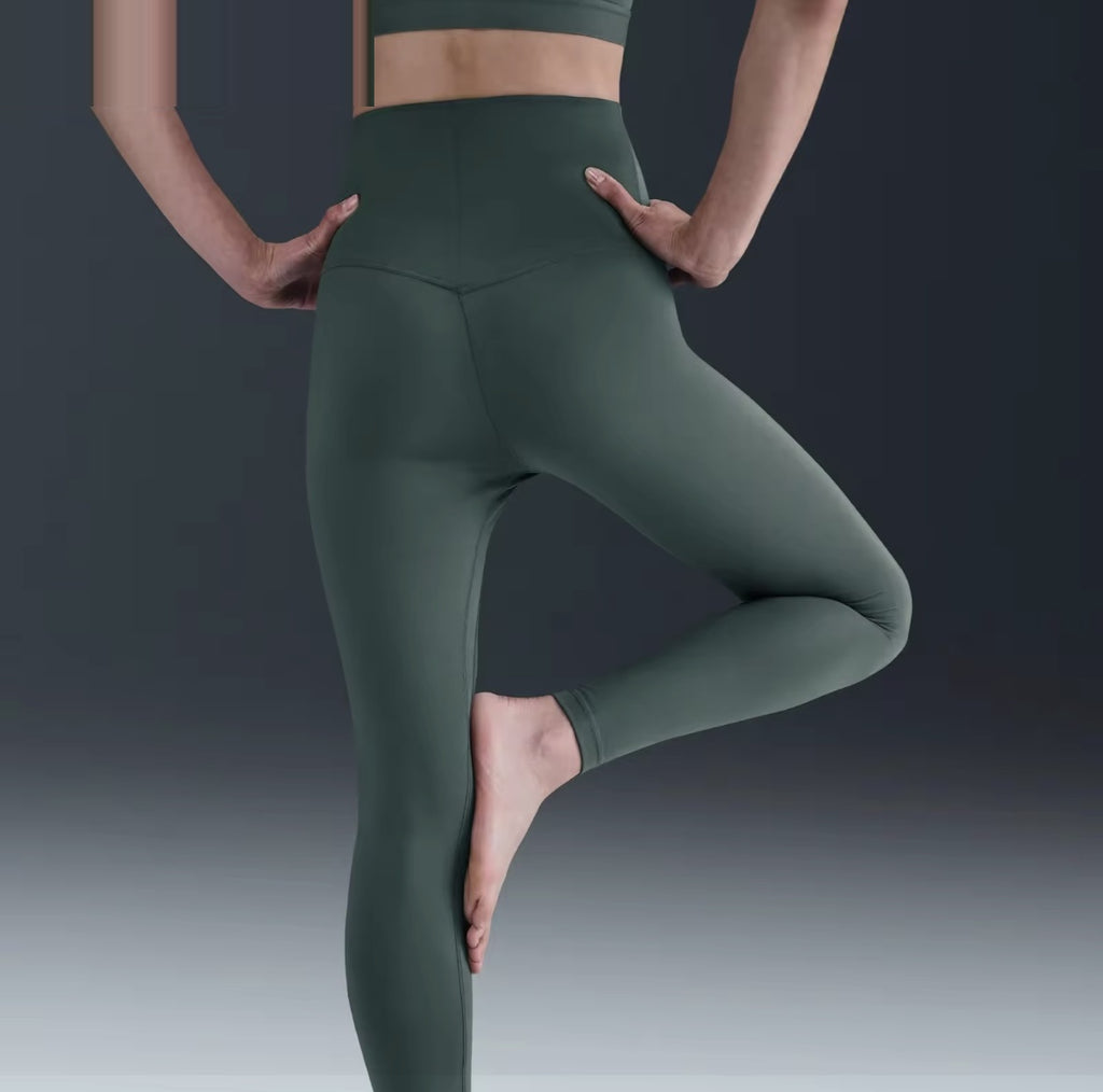 Nike One High-Rise Women's Running Leggings - Vintage Green